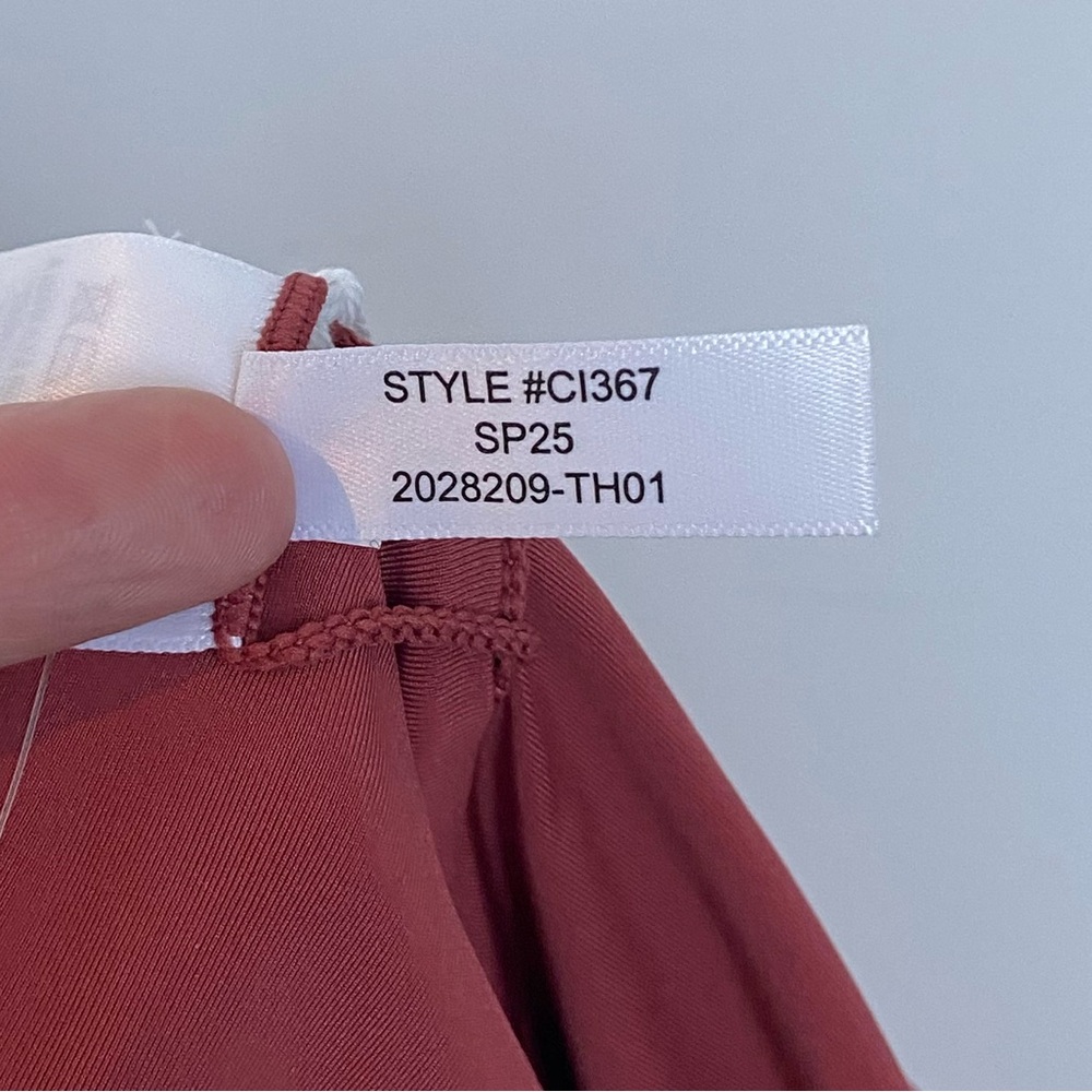 J. Crew - Lana One-Piece in Classic Sculpt Swimsuit Sz 8 Carolina Clay NWT C1367 - Picture 11 of 12